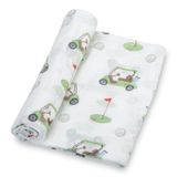 LollyBanks Muslin kundak battaniye,%100 pamuk, yenidoğan ve bebek battaniyesi, büyük 119,4 x 119,3 cm, kız çocukları için, hafif ve nefes alabilir |