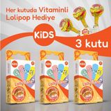 LollyBant Smile Desenli Yara Bandı Seti 3 Kutu Vitaminli Lolipop Hediyeli Eğlenceli Tasarım - None