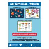 lologames 3'LÜ EĞİTİCİ BULTAK SETİ DÜNYA HARİTASI + GÜNEŞ SİSTEMİ + MEVSİMLER VE HAVA DURUMU PUZZLE YAPBOZ