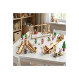 lologames Ahşap Oyun Parkı Diorama Maket