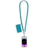 LÉONA Lagoon Turquoise Telefon Askısı ve Kartlıklı Cüzdan Seti