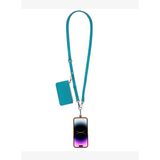 LÉONA Lagoon Turquoise Telefon Askısı ve Kartlıklı Cüzdan Seti
