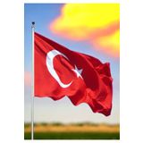 Lona Sanat 200X300 Cm Paraşüt Kumaş Türk Bayrağı 1. Kalite Kumaş Dikim,b2z3-205