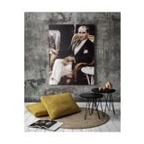 Lona Sanat Atatürk Portresi Kanvas Tablo;Renkli 70 X 100