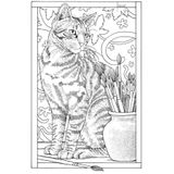 Lona Sanat Boyanabilir Tablo Tuval Kedi 25X35 Cm