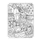 Lona Sanat Boyanabilir Tablo Tuval Kediler 25X35 Cm