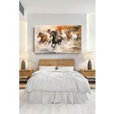 Lona Sanat Kısrak Atlar Modern Sanatsal Kanvas Tablo Salon Oturma Yatak Odası Ofis Antre 0280;Adobe Ilıustrator 70 X 100