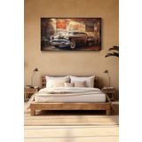 Lona Sanat Klasik Araba Chevrolet Sanatsal Kanvas Tablo Salon Oturma Yatak Odası Ofis Antre 0338;Renkli 40 X 60