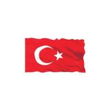 Lona Sanat Türk Bayrağı 1.Sınıf Parlak Raşhel Kumaş 70X105