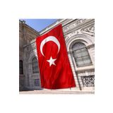 Lona Sanat Türk Bayrağı 1000X1500 Cm Paraşüt Kumaş;Renkli