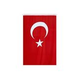 Lona Sanat Türk Bayrağı 80X120 Cm (Vatan Bayrak) + İp 4 Mt;Diğer