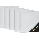 Lona Sanat TUVAL%100 Pamuk 25X25 cm 5'li Paket - Çok Renkli