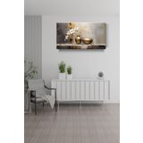 Lona Sanat Yağlı Boya Efektli Saksıda Çiçekler Modern Kanvas Tablo Salon Oturma Yatak Odası Ofis Antre 0255;Adobe Ilıustrator 60 X 90