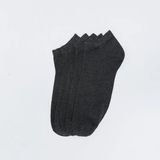 Lonca Tekstil Bambu Dikişsiz Küçük Desenli 6'lı Patik Erkek Çorap - Antrasit - 40 - 44