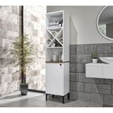 LONDON ÇOK AMAÇLI BANYO DOLABI (BEYAZ) (%100MDF) - Beyaz - Meşe