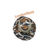 Londonstore Unisex Fileli Kamufılaj Desen Kovboy Şapka
