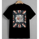 Londra Union Jack Retro Poster Unisex Erkek Kadın Oversize Tişört Siyah - M