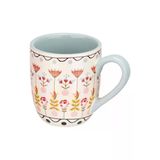 Londra'dan Cath Kidston Çok Renkli Çiçek Desenli Porselen Muhteşem El Boyama Kahvaltı Kupa/Mug