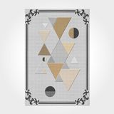 Londyn Gri Geometrik Modern Geometrik Etnik Desenli Boho Makinada Yıkanabilir Hafif Hav Toz Vermez Leke Tutmaz Kaymaz Taban Dijital Makine Baskı Halı Oturma Odası Salon Yolluk Koridor Mutfak Halısı