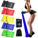 londys Egzersiz için Direnç Bantları, Egzersiz Bantları, Direnç Bantları, Fizik Tedavi Ekipmanları, Üst ve Alt Vücut için 59 İnç Lateks Olmayan Germe Yoga Kayışı, Evde Spor Salonunda Egzersizler ve