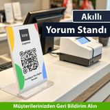 Lone Akıllı Yorum Standı – Qr Kodlu Müşteri Geri Bildirim & Firma Tanıtım Standı (Bilinirliğinizi Arttırın)