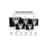 long way Damat Kolisi, Damat Hediye Kutusu, 5 li Set, Damat Bohçası, Damat Baskılı 5 Boy Kutu