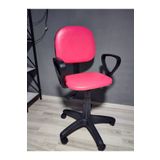 Long Way Pembe Ofis Sekreter Bilgisayar Koltuğu Sandalyesi
