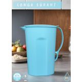 Longa Sürahi PP-5 Kokusuz Sürahi Açık Mavi Sürahi Bpa Free 2,1 L