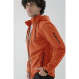 Longberg Erkek Çıkarılabilir Kapüşonlu Softshell Mont Renk: TURUNCU