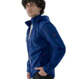 Longberg Erkek Çıkarılabilir Kapüşonlu Softshell Mont Sax Mavisi XL