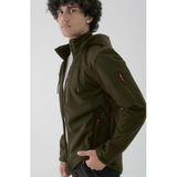 Longberg Erkek Çıkarılabilir Kapüşonlu Trio Softshell Mont HAKİ L