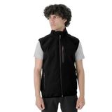 Longberg Erkek Dik Yaka Softshell Yelek Siyah 2XL