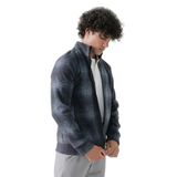 Longberg Erkek Kaşe Fermuarlı Polar Ceket (LACİVERT, XL)