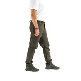 Longberg Erkek Kışlık İçi Polarlı Rüzgar Geçirmez Softshell Pantolon (Haki, S)
