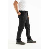 Longberg Kışlık Içi Polarlı Rüzgar Geçirmez Softshell Pantolon PRS-1779 - 3XL - Siyah