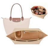 Longchamp çanta düzenleyici, Longchamp Pliage M için düzenleyici, Longchamp M için çanta düzenleyici, Longchamp için cüzdan düzenleyici, çok cepli keçe çanta düzenleyici, el çantası düzenleyici