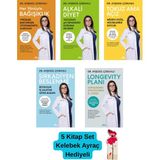 Longevity Planı-Alkali Diyet-Sirkadiyen Beslenme-Tokuz Ama Açız-Her Yönüyle Bağışıklık-5kitap+Ayraç - kelebek ayraç ile