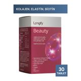 Longify Beauty Kolajen Tip 1&3, Hidrolize Elastin, Hyaluronik Asit, Biotin, Vitamin C, Çinko,Bakır 30 Tablet