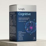 Longify Cognitive Sitikolin, Fosfatidilserin, Safran, Ginkgo Biloba, L-Teanin, B2, B6 ve B12 Takviye Edici Gıda 30 Kapsül