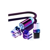 Longlıne 3 Uçlu Ios Android Manyetik Mıknatıslı Usb Hızlı Şarj Kablosu