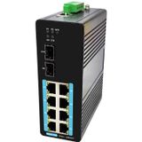 Longline LNG2000-8TP2S-IK 8 Port Endüstriyel Gigabit PoE Ethernet 8xPoE + 2xSFP Switch