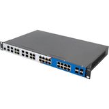 Longline LNGIGF26GT-24POE-M 28-Port 10/100/1000 Mbps Yönetilebilir Endüstriyel PoE Switch