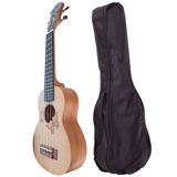 LongMoon UK21B Soprano Ukulele Kelebek Kılıflı