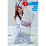Longplus Sensitive Uzun Boy Lüks Hava Kanallı Tasarım Ortopedik Visco Yastık 70X40x12cm