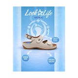 Look Life Kadın Bej Jelly Cool Halluks Valgus Ortopedik Terlik - Anneler Günü Hediyesi