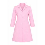 LOOKMT MODA Pembe Kadın Uzun Kollu Çıtçıtlı Kadın Doktor Önlüğü