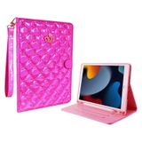 LOOKON iPad 9./8./7. Nesil 10,2 inç 2021/2020/2019 için Kılıf, Parlak Işıltılı PU Deri Taç Bling Folyo Stant Kılıf Dahili Kalem Tutucu Otomatik Uyanma/Uyku ve Çoklu Görüş Açıları (Pembe)