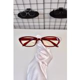 LOOKUP CAPELLA- Mavi Işık Korumalı Gözlük Kadın Cat Eye Bordo Optik Uyumlu Cam Değişebilir +Kılıf+Bez Hediye vintage
