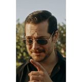 LOOKUP EŞREF TEK GÜNEŞ GÖZLÜĞÜ KAHVE SAP SİYAH CAM UV400 KORUMALI GÖZLÜK