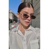 LOOKUP GÜNEŞ GÖZLÜĞÜ UV400 KORUMA KAHVERENGİ KADIN YENİ SEZON CAT EYE KILIF VE SİLME BEZİ HEDİYELİ